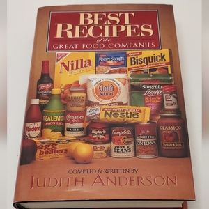 Best Recipes Great Food Companies Judith Anderson Hardcover Book Cookbook